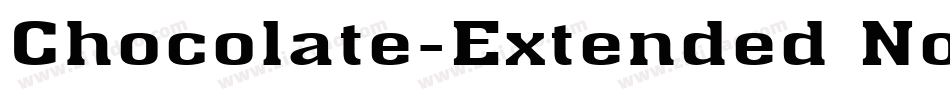 Chocolate-Extended Normal字体转换